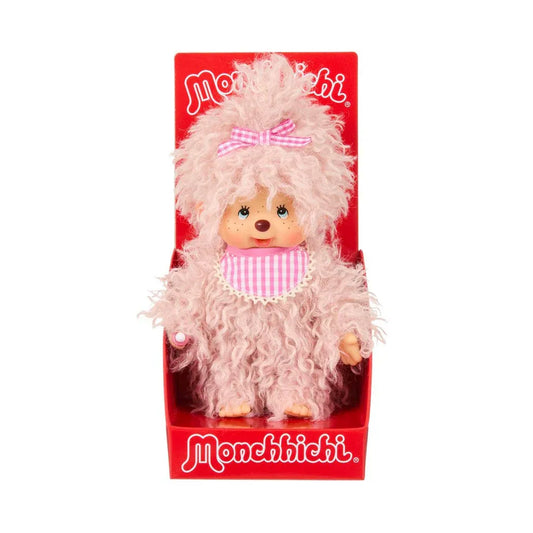 Monchhichi Girl - Fluffy Pink Beige Plush