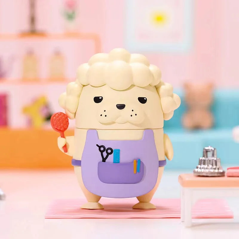 【Open Box】POP MART x DUCKOO My Pet Fragile Cat - Hairdresser dog