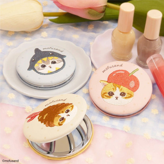 Mofusand: Circle Mesh Mirror (Tempura_Yellow)