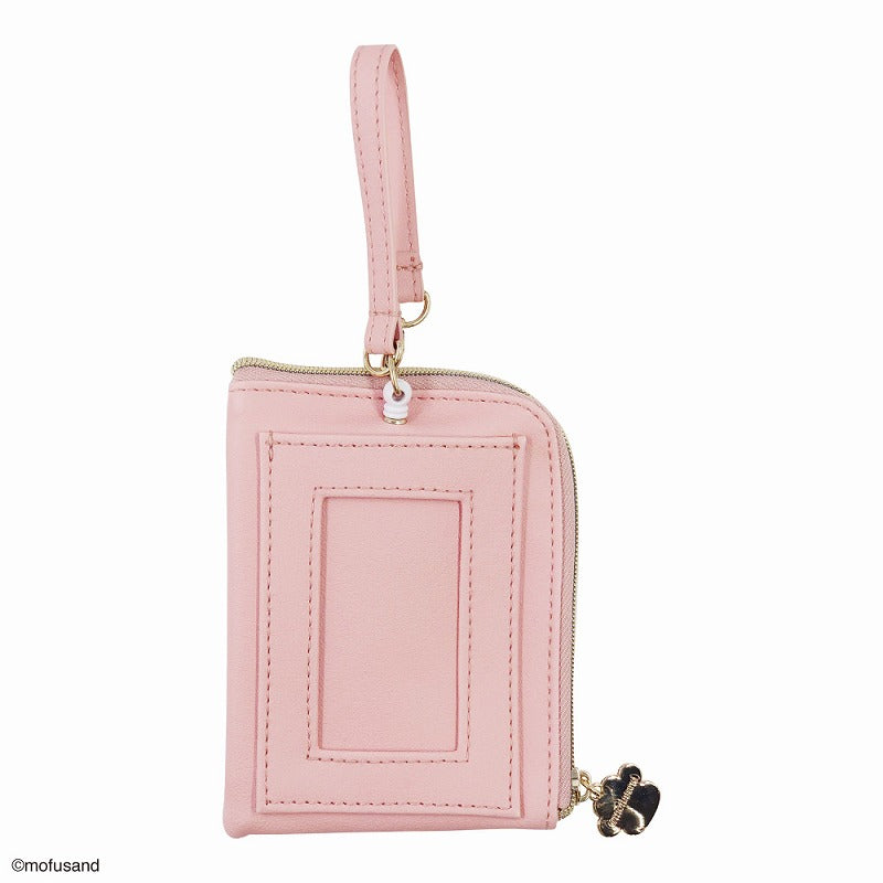 Mofusand: Mesh Card Holder Pouch (Embroid_Fruit_Pink)