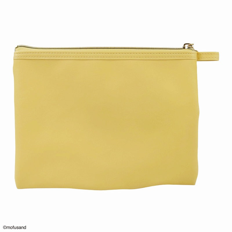 Mofusand: Flat Mesh Pouch (Embroid_Tempura_Yellow)