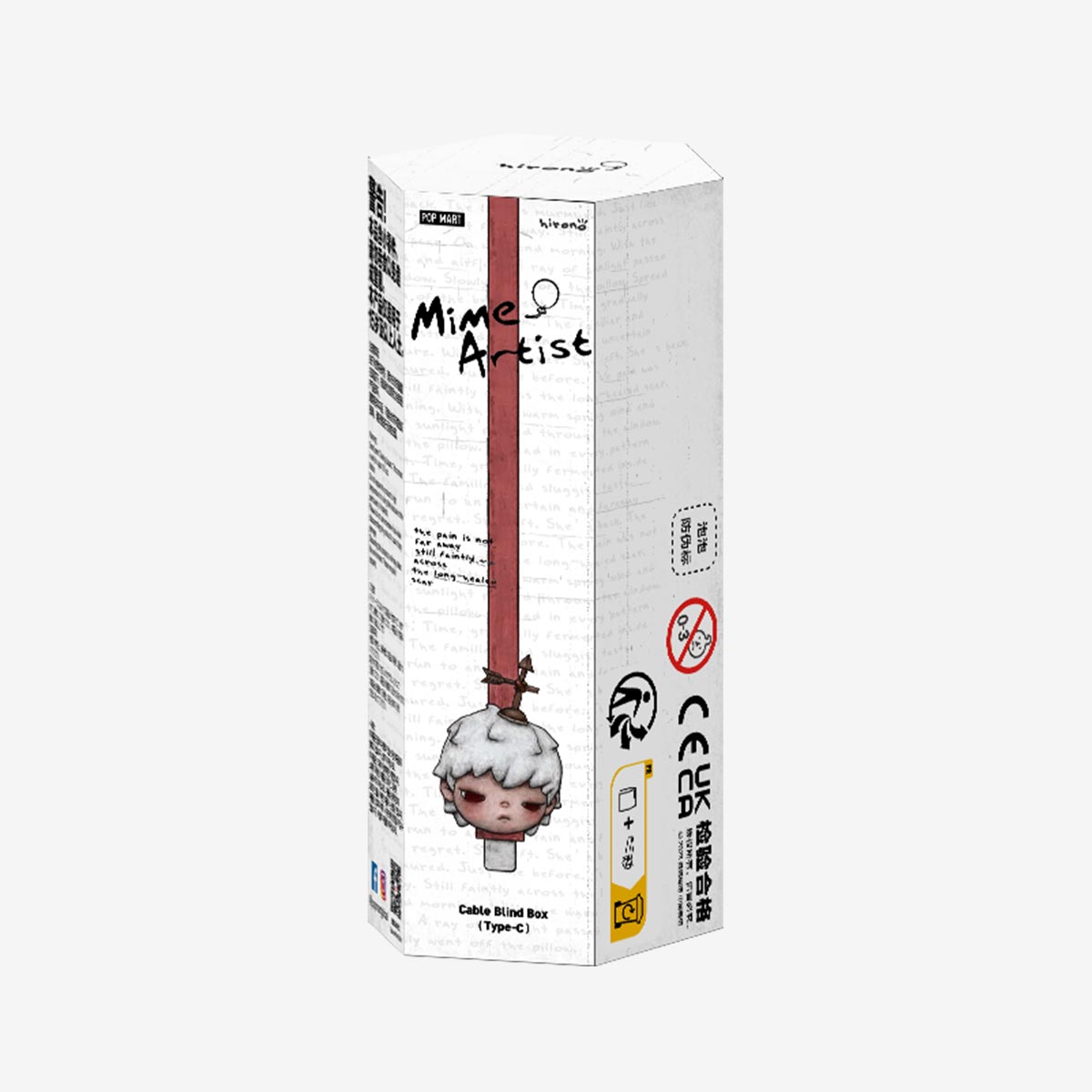 【New】Pop Mart HIRONO Mime Series Cable Blind Box (Type C-USB)