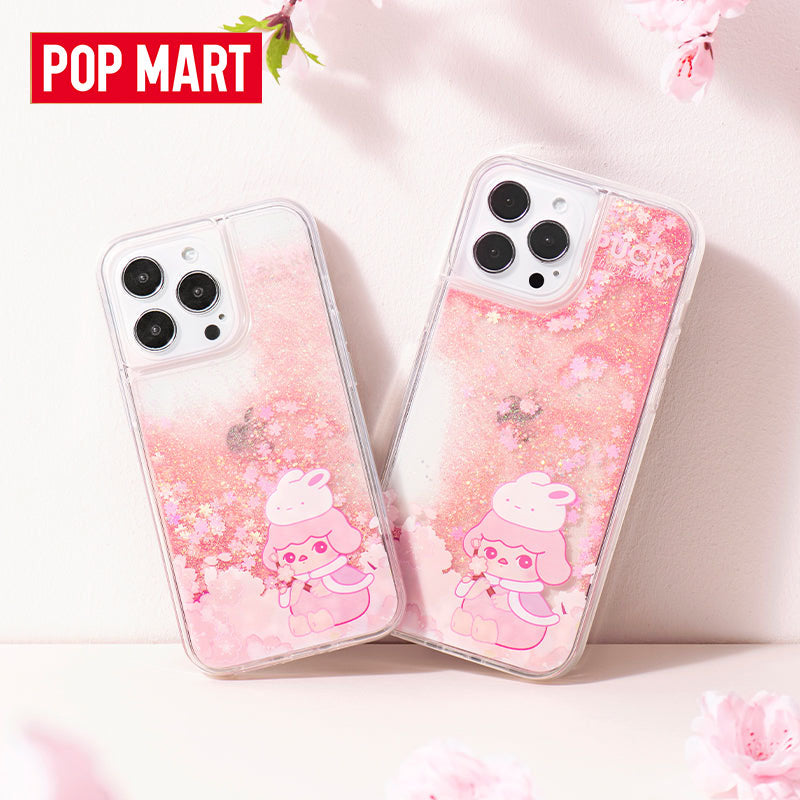 Pop Mart Pucky: Cherry Blossom Tipsy Series Phone Case iPhone12/12Pro iPhone12 ProMax iPhone13Pro iPhone13ProMax