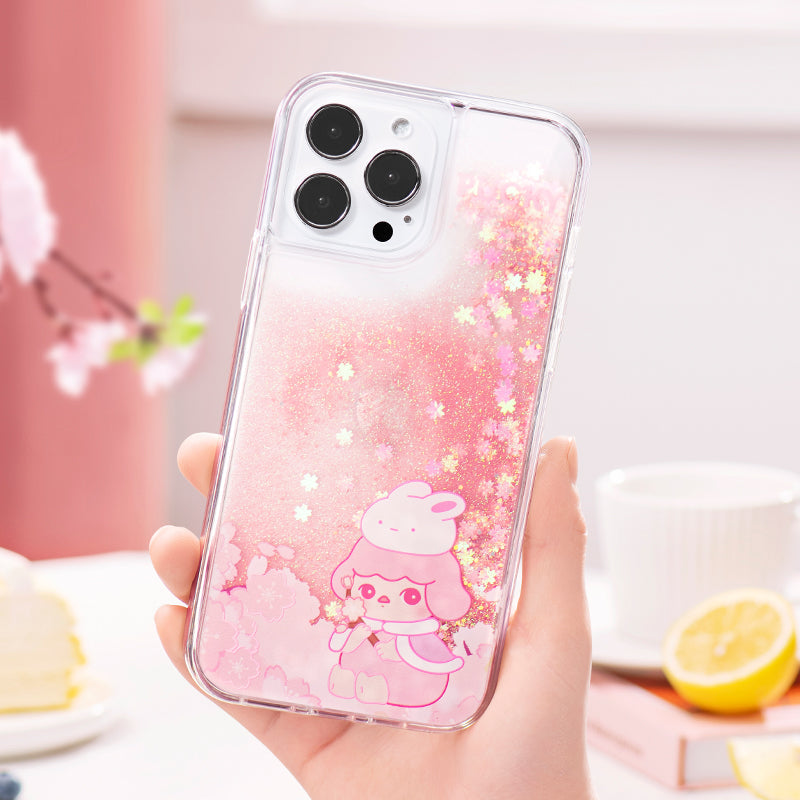 Pop Mart Pucky: Cherry Blossom Tipsy Series Phone Case iPhone12/12Pro iPhone12 ProMax iPhone13Pro iPhone13ProMax