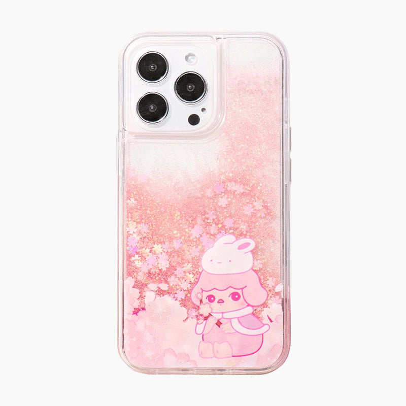 Pop Mart Pucky: Cherry Blossom Tipsy Series Phone Case iPhone12/12Pro iPhone12 ProMax iPhone13Pro iPhone13ProMax