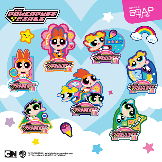 【NEW】Soap Studio The Powerpuff Girls Standing Magnetic Badge Blind Box