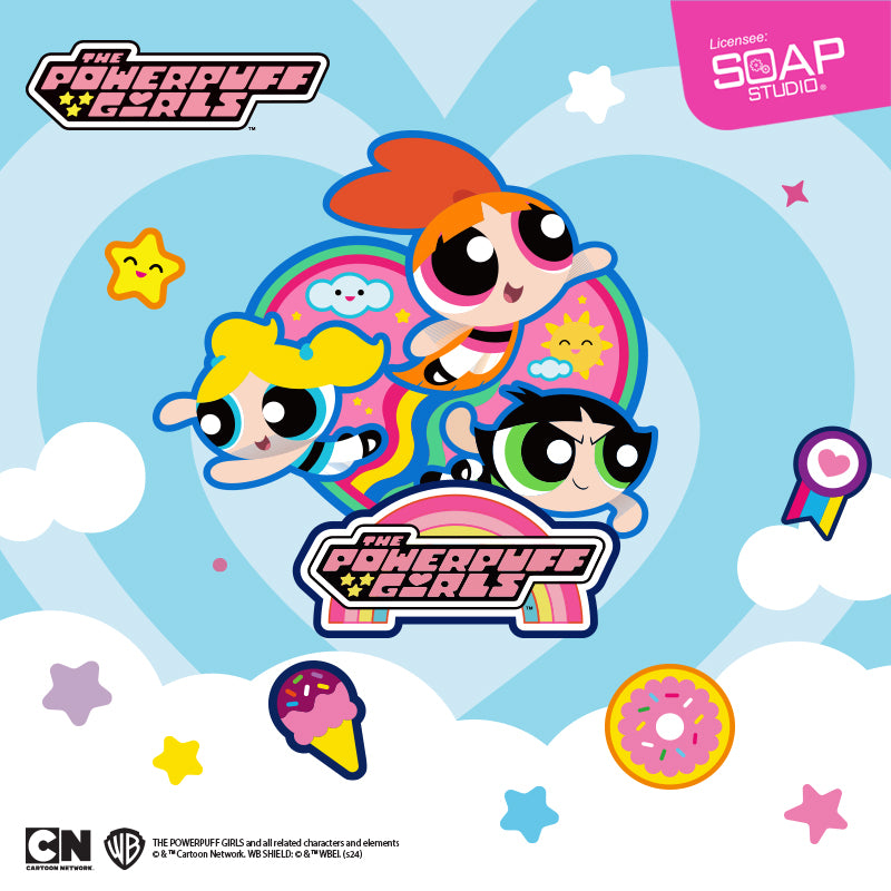 【NEW】Soap Studio The Powerpuff Girls Standing Magnetic Badge Blind Box