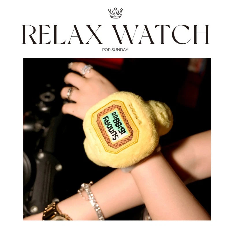 POP SUNDAY & Relax Watch Plush Pendant Blind Box