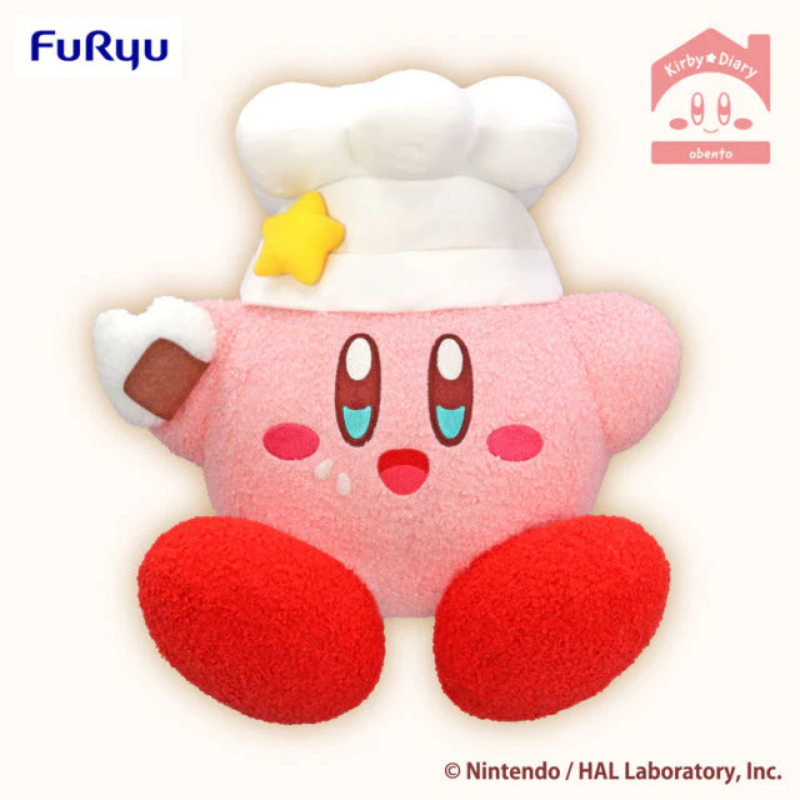 【NEW】Kirby Diary Obento Big Plush Toy - Cook Version