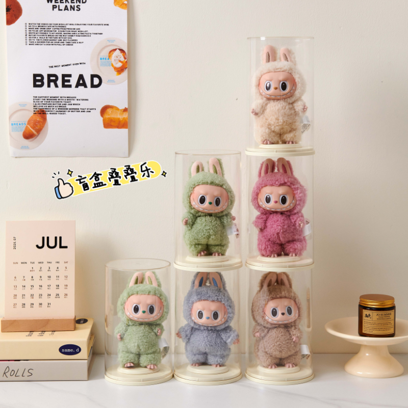 Round display box with rack & box cover