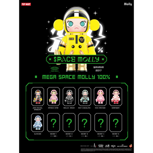 Pop Mart Mega Space Collection 100% Molly Series 2-B Blind Box Random Style