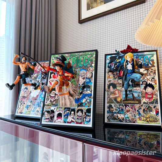 【Artist‘s Shelf】Pao's Treasury: One Piece Tree Brothers 3D Figure Art Print
