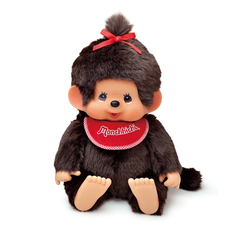 Monchhichi Premium Standard Series: Brown Girl Sitting Doll