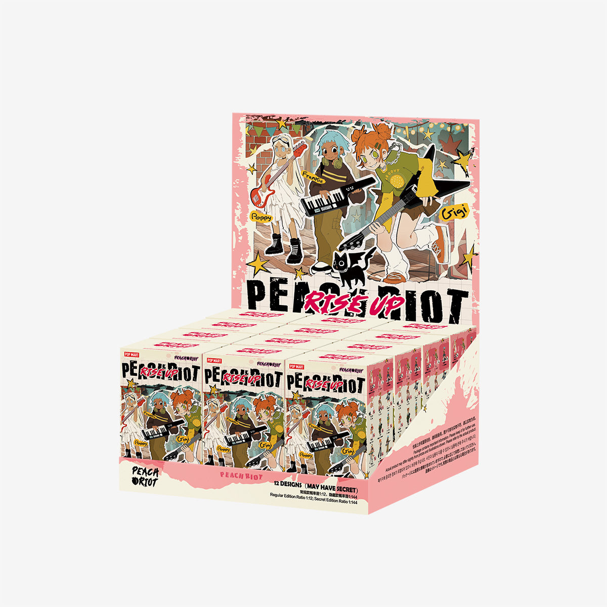 【NEW】Pop Mart Peach Riot Rise Up Series Blind Box Figures