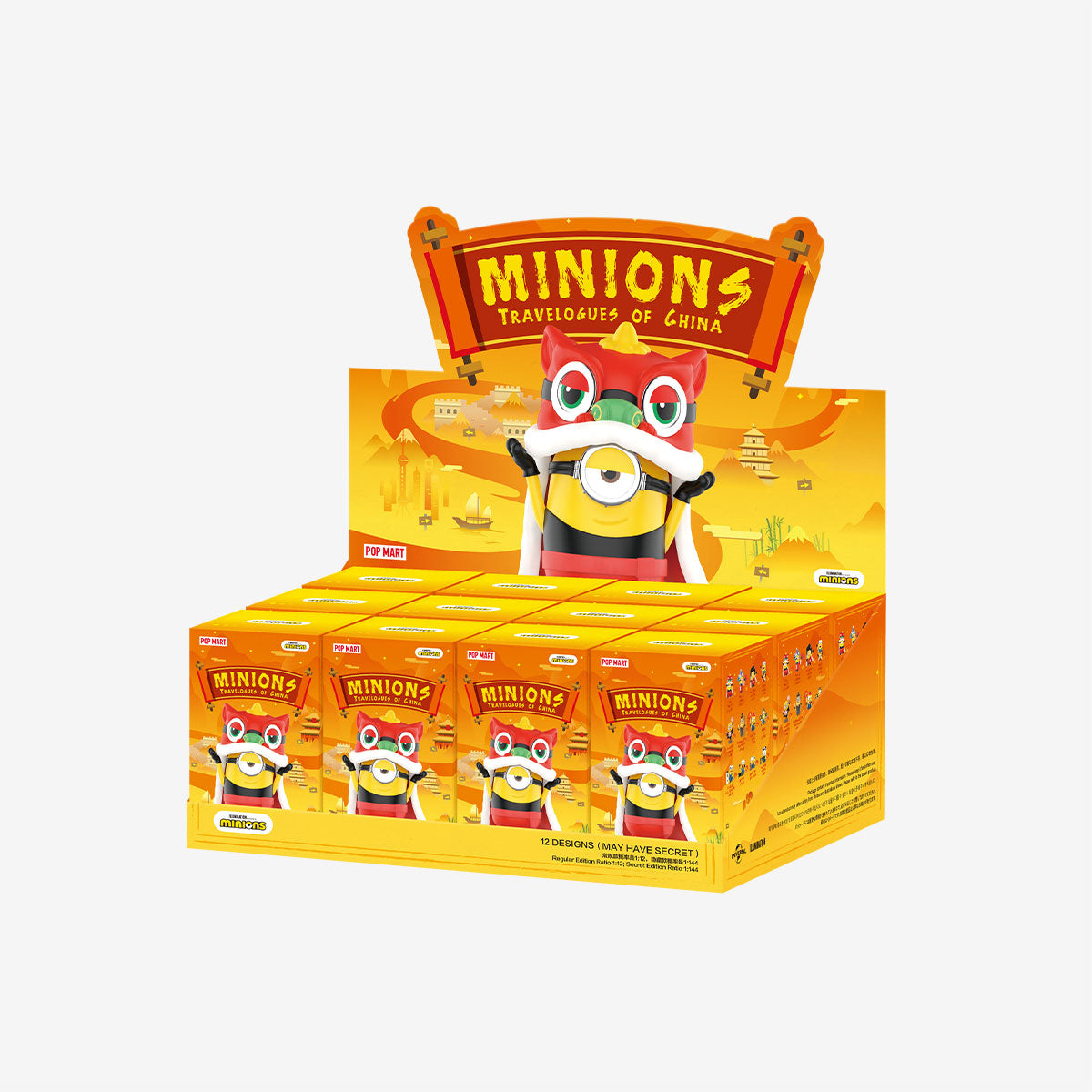 NEW】Pop Mart Minions Travelogues of China Series Blind Box Figure