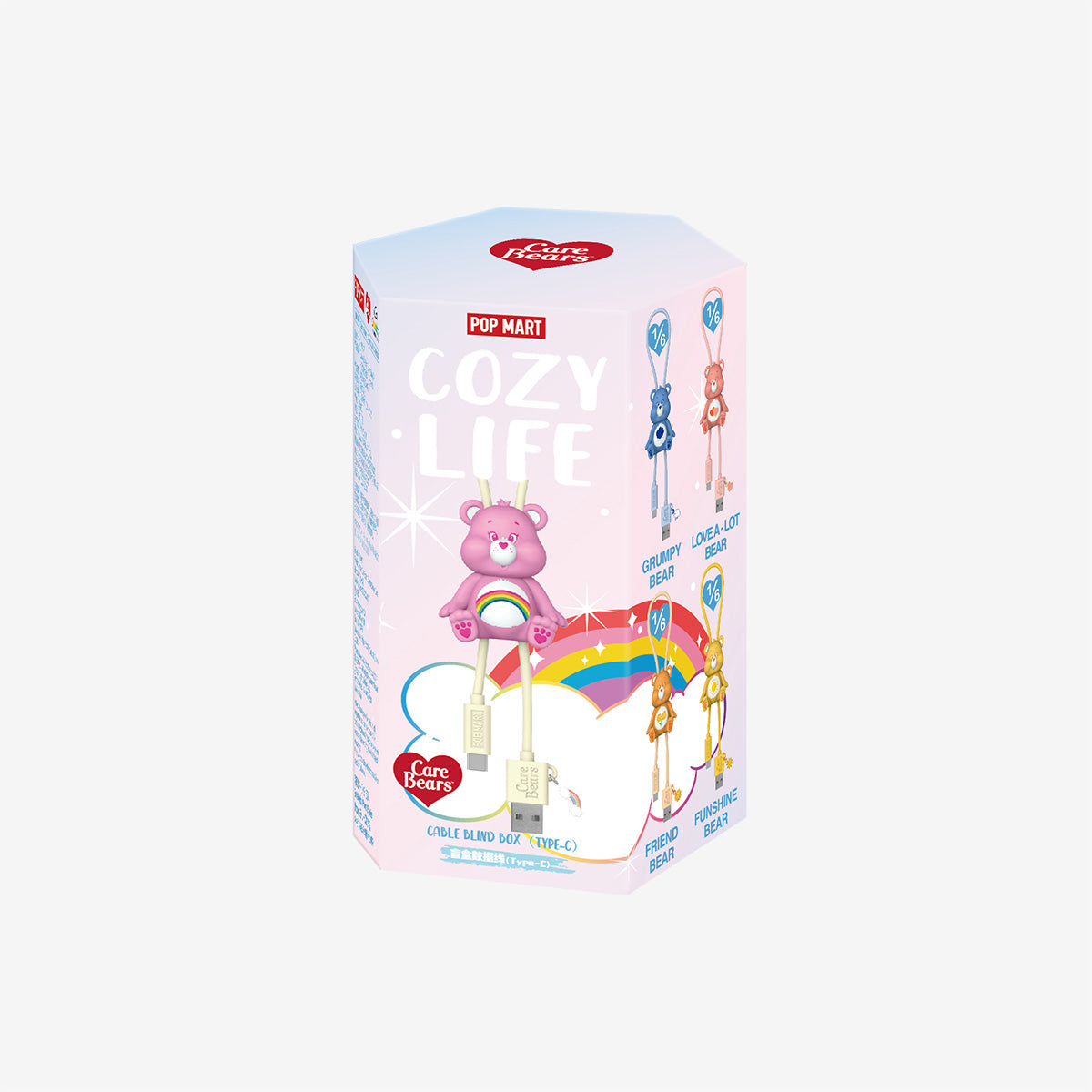 Pop Mart: Care Bears Cozy Life Series-Cable Blind Box (Type-C)