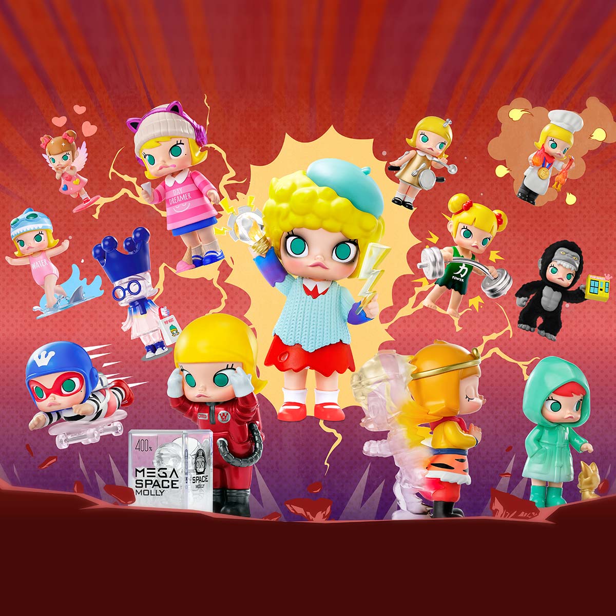 【New】Pop Mart: MOLLY My Instant Superpower Series Figures