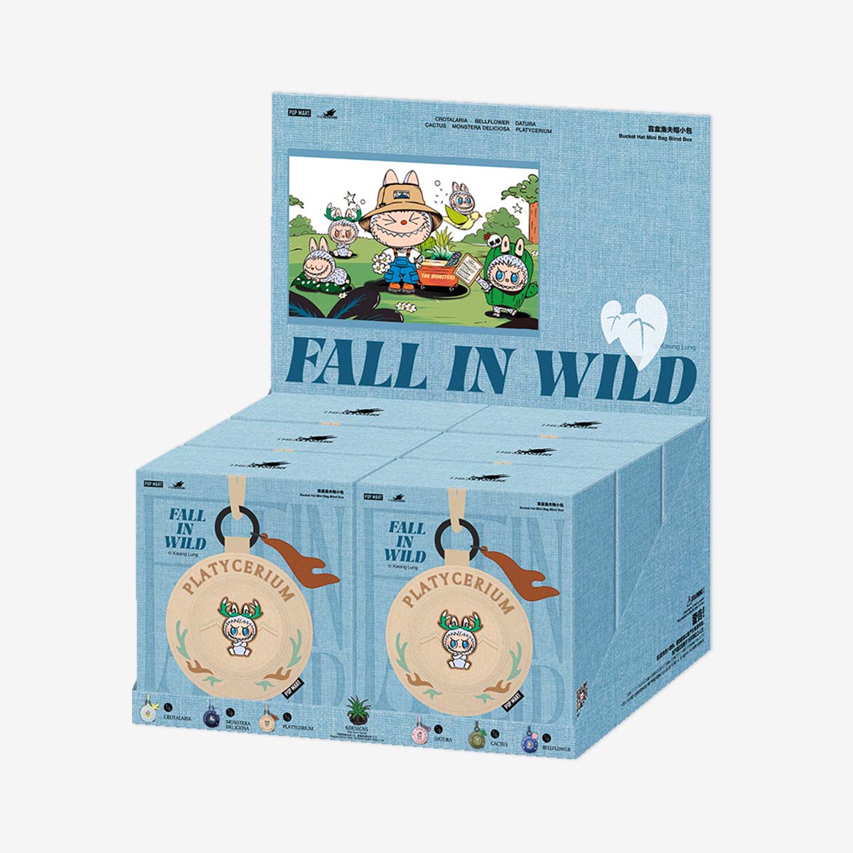 【Limited】POP MART THE MONSTERS FALL IN WILD SERIES-Bucket Hat Mini Bag BIind Box