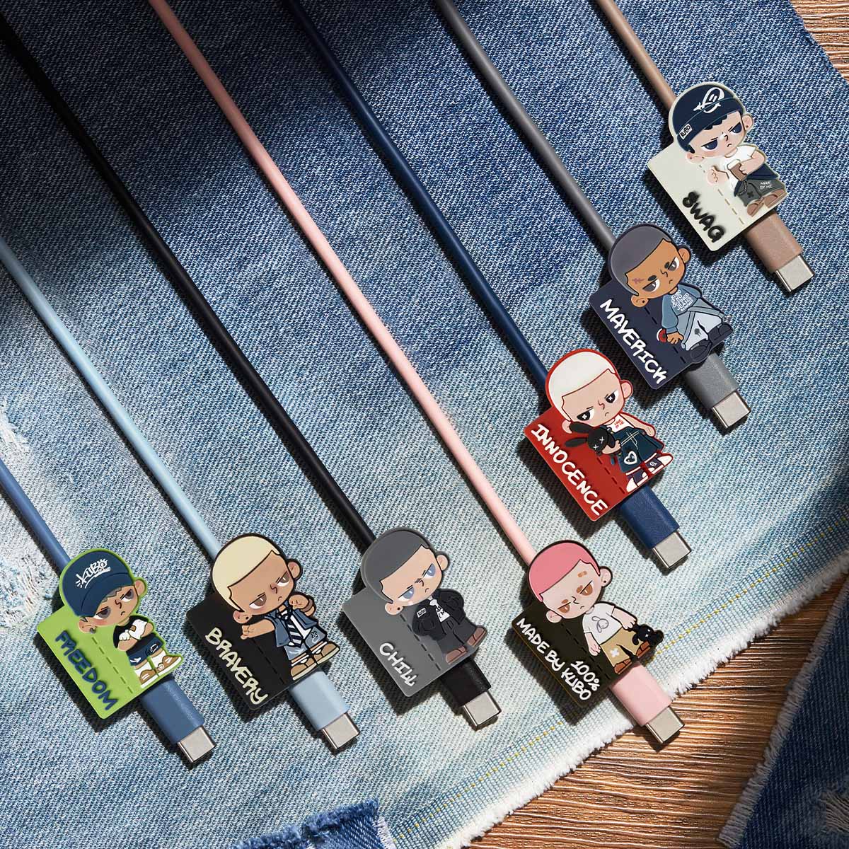 【NEW】POP MART KUBO JEANS SERIES-Cable Blind Box (iPhone)