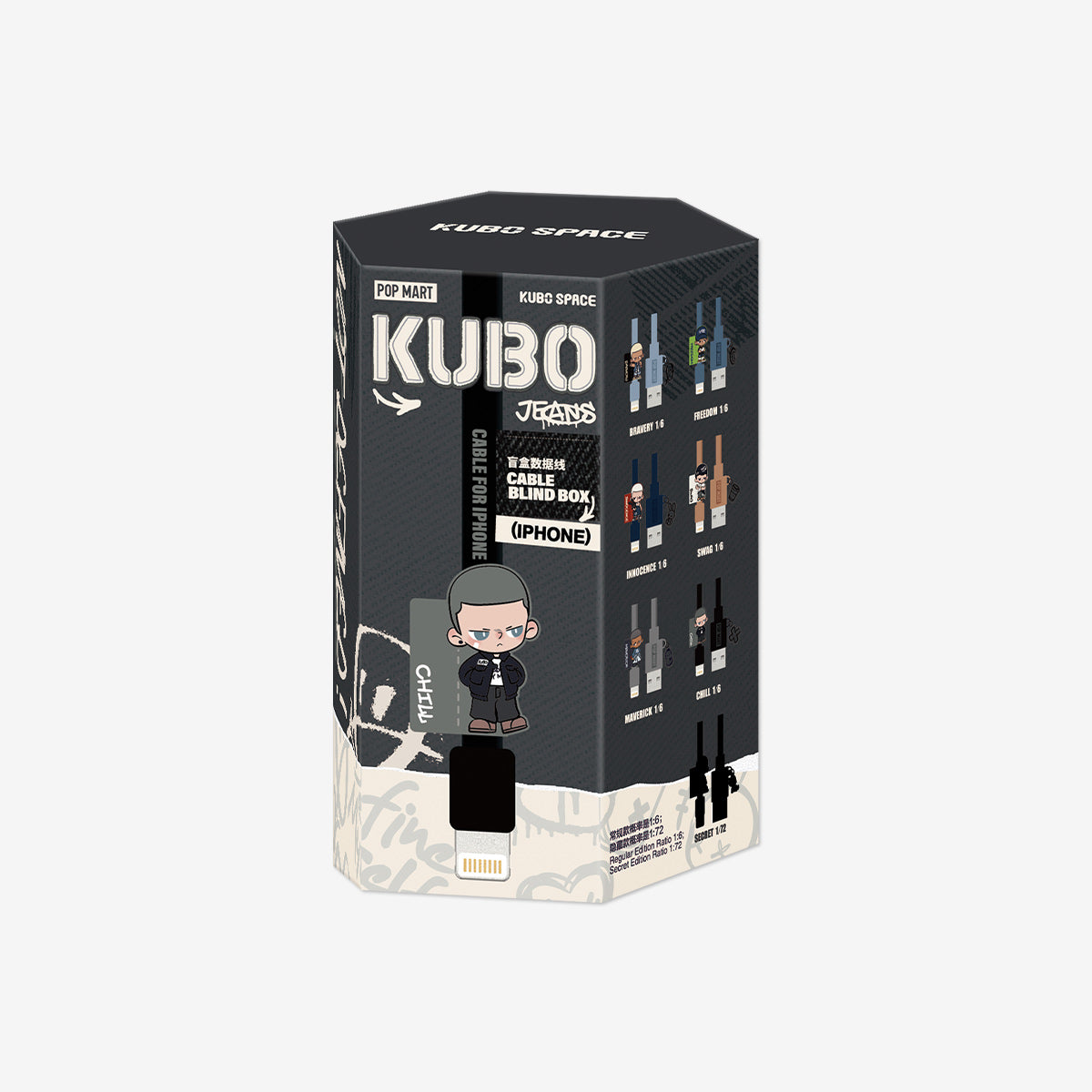 【NEW】POP MART KUBO JEANS SERIES-Cable Blind Box (iPhone)