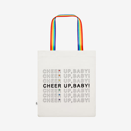 【NEW】POP MART CRYBABY CHEER UP, BABY! SERIES-Canvas Bag (White Ver.)