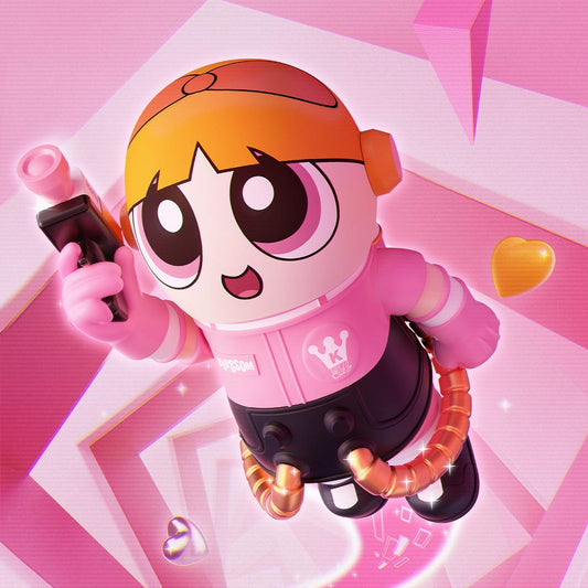 【NEW】POP MART MEGA SPACE MOLLY 400%+100% THE POWERPUFF GIRLS Blossom