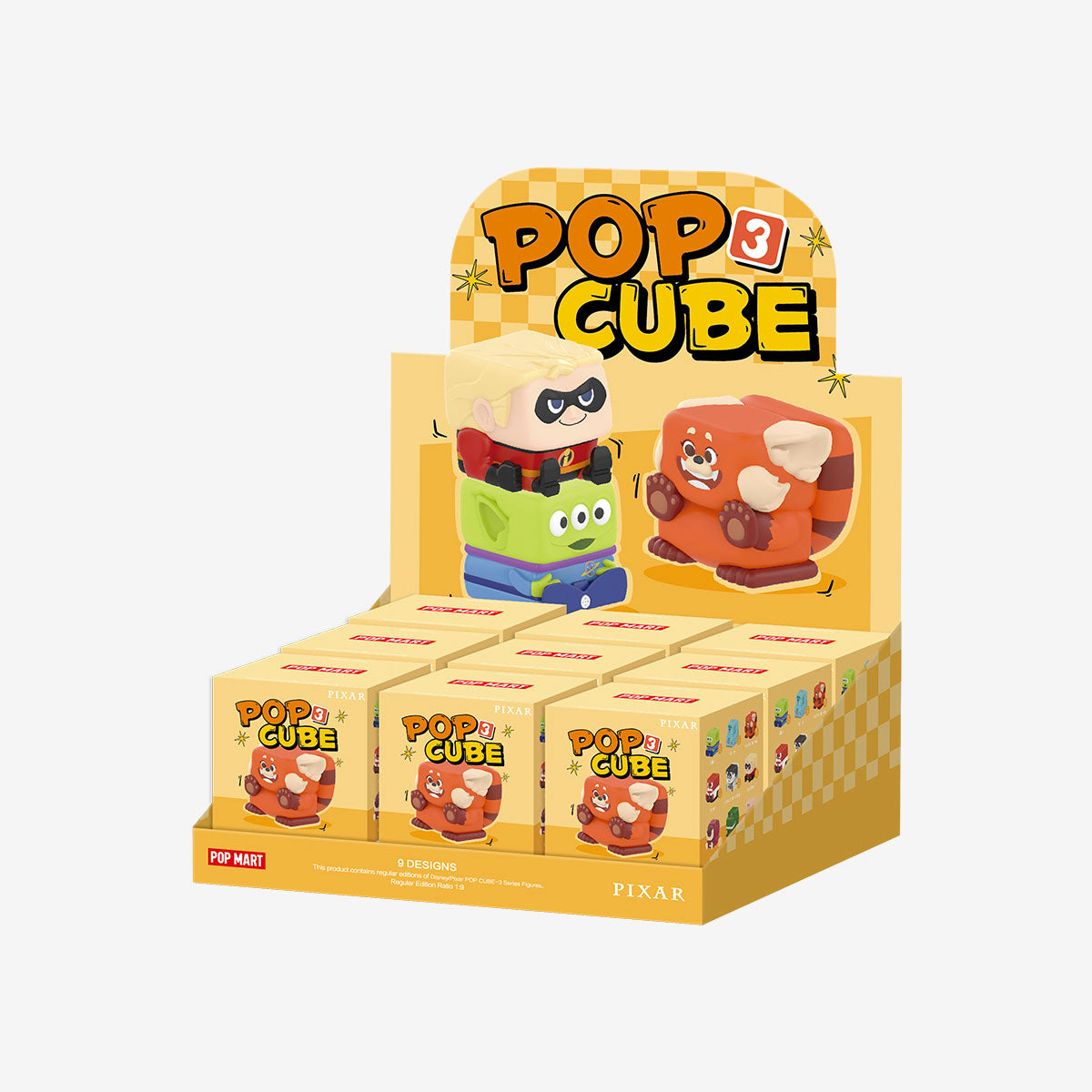 【NEW】POP MART Disney/Pixar POP CUBE-3 Series Figures