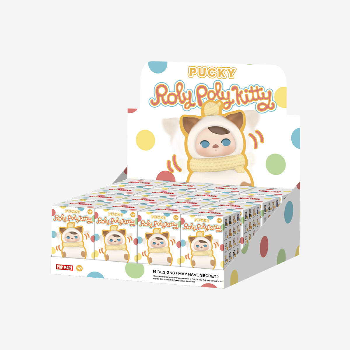 【NEW】POP MART PUCKY Roly-Poly Kitty Series Figures
