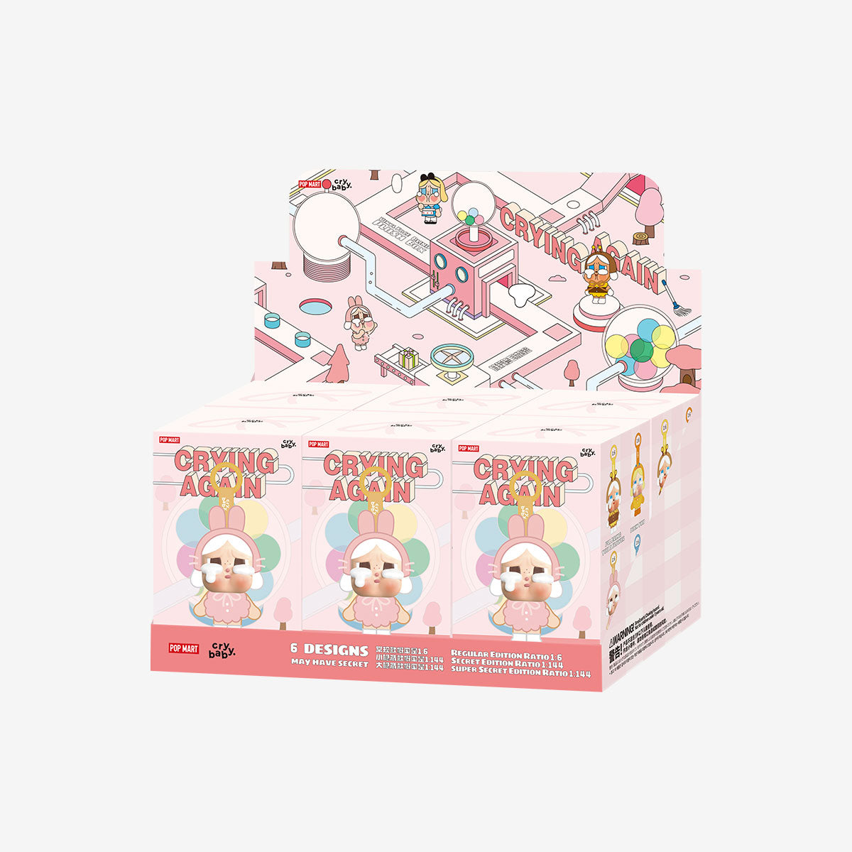 【Limited】Pop Mart CRYBABY Crying Again Series-Vinyl Face Plush Blind Box