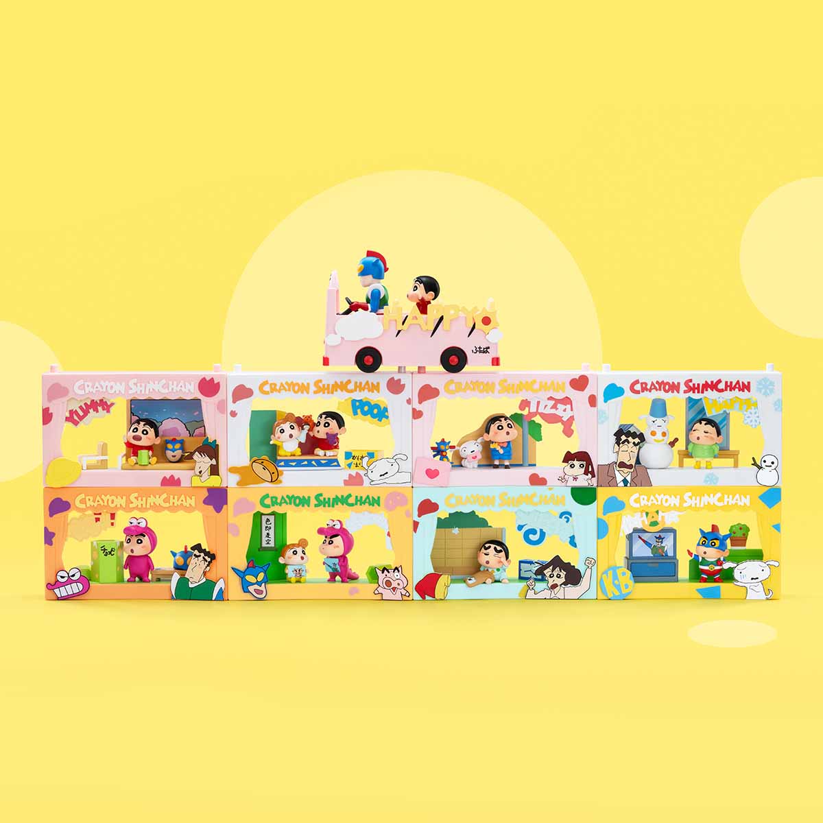 【NEW】POP MART Crayon Shinchan Life Theatre Series Scene Sets