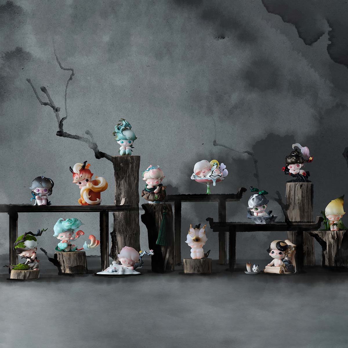 【NEW】POP MART DIMOO Stories in the Cup Series Figures