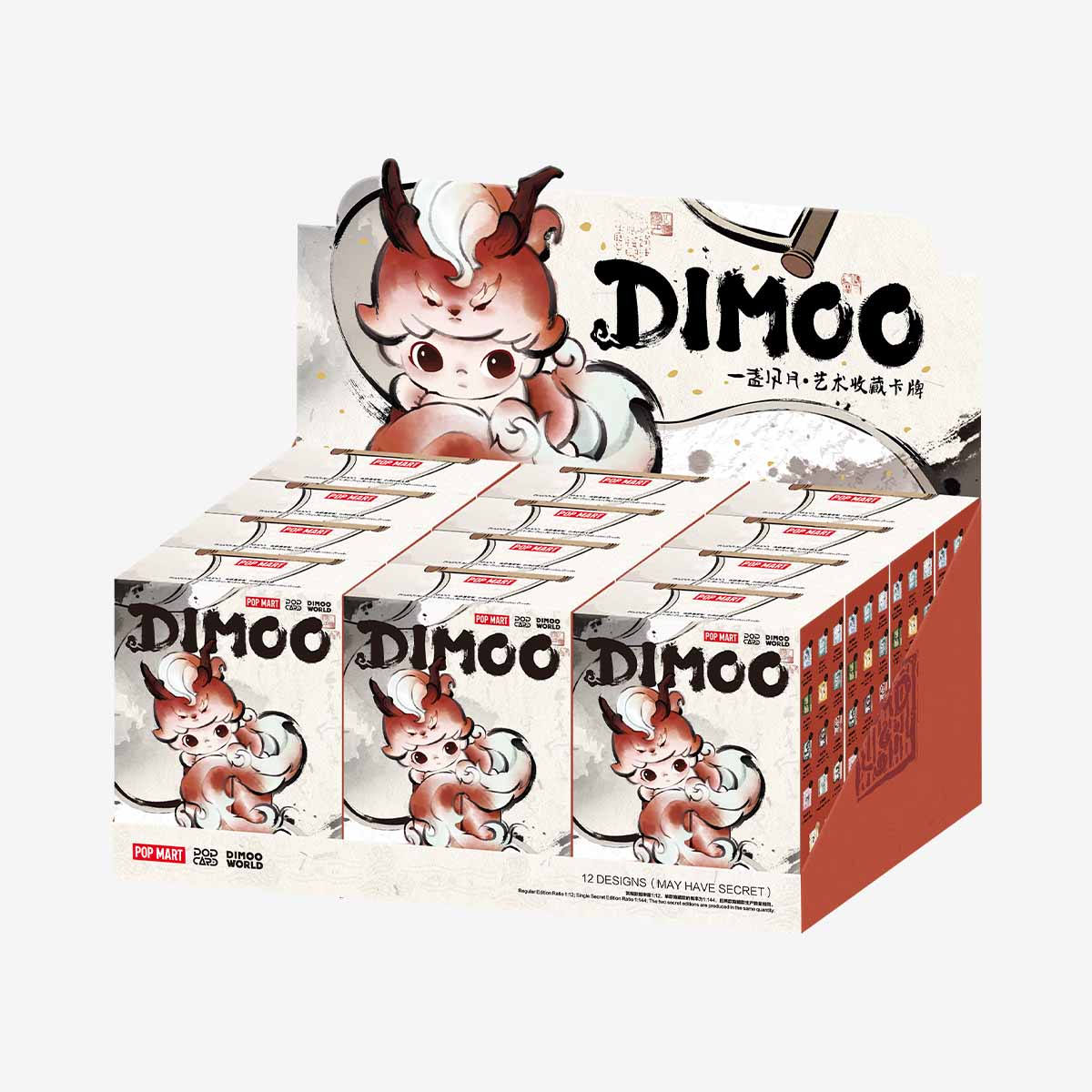 【NEW】POP MART DIMOO Stories in the Cup Series Figures Art Collection Cards