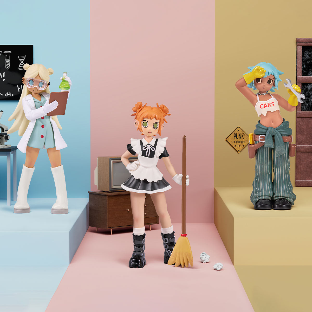 【NEW】POP MART Peach Riot Rush Hour Series Figures