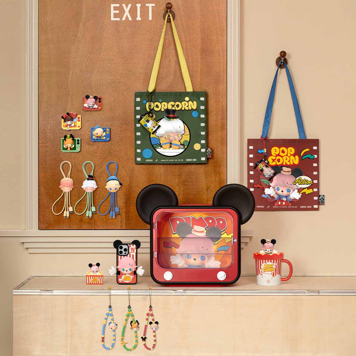 【NEW】POP MART DIMOO WORLD × DISNEY Series-Mobile Phone Lanyard Blind Box