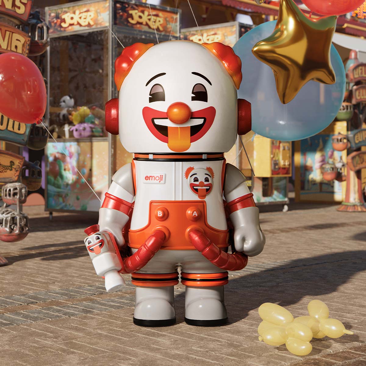MEGA SPACE MOLLY 100% × emoji™ Series – Kouhigh Toys