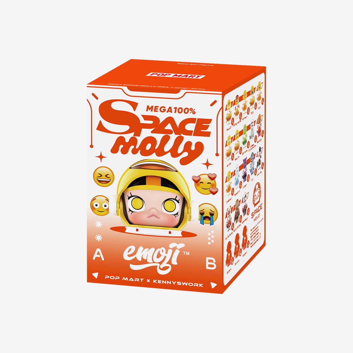 MEGA SPACE MOLLY 100% × emoji UNICORN Pop Mart Mega Space Molly x emoji Series Unicorn (Secret