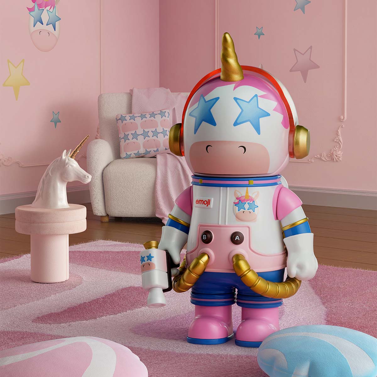 SPACE MOLLY emoji シークレット　MS. BILLIONAIRE Pop Mart Mega Space Molly x emoji Series Ms. Billionaire