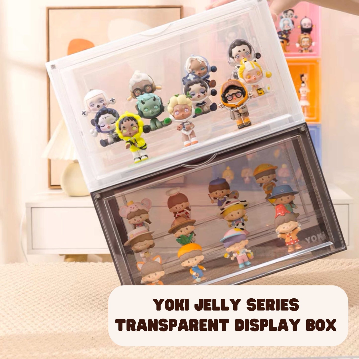 Yoki Display Box: All Clear Jelly Color Series (No Light)