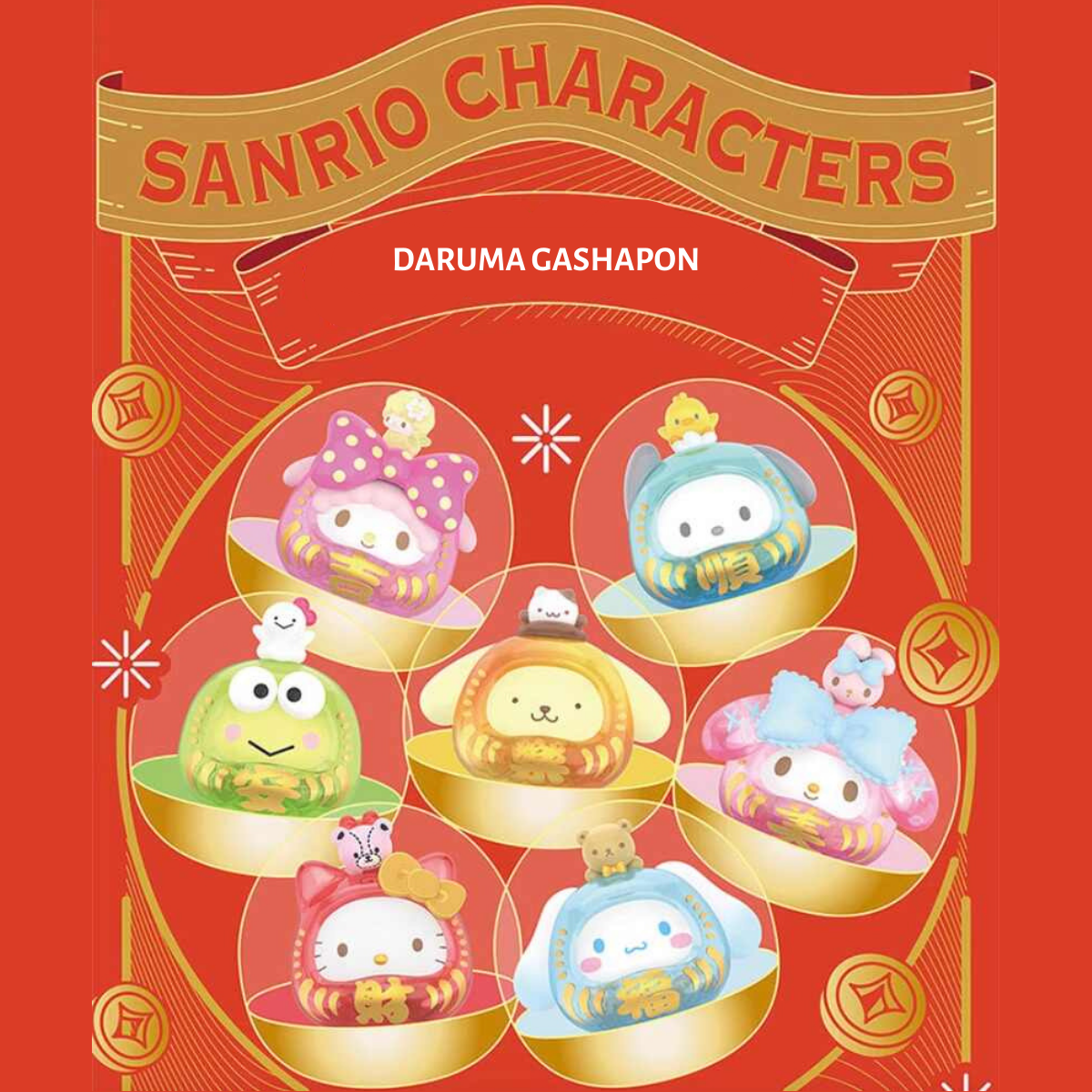 【Restock】Top Toy: Sanrio Daruma Gashapon Series Blind Box
