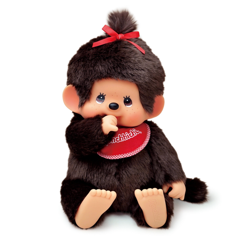 Monchhichi Premium Standard Series: Brown Girl Sitting Doll