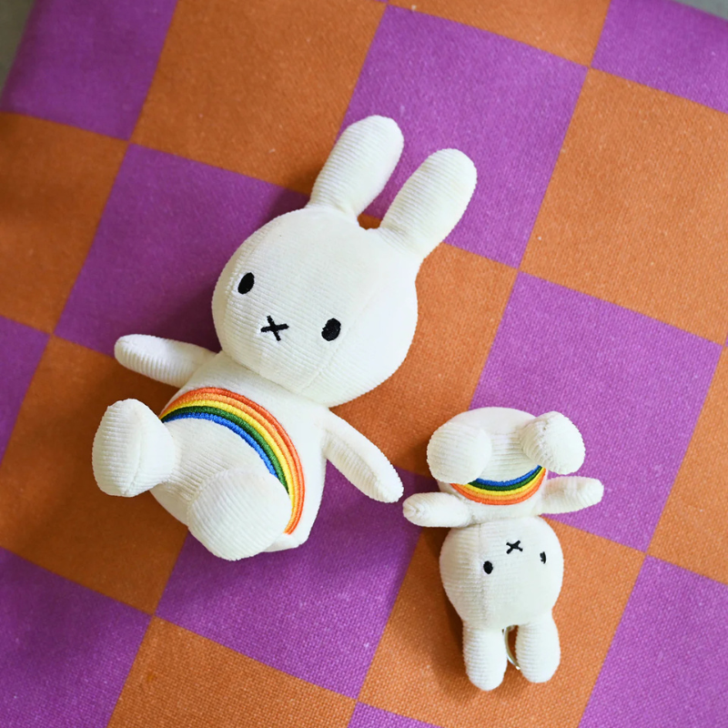 MIFFY Rainbow Offwhite 4" Keychain