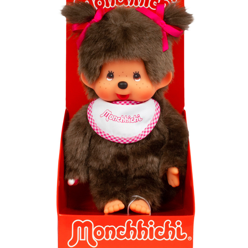 Monchhichi Classic Plush Toy - Red Girl