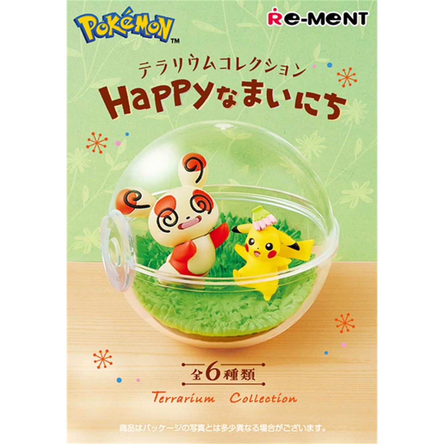 【New】re-Ment: Pokémon Terrarium Collection Happy Time Series Blind Box Random Style