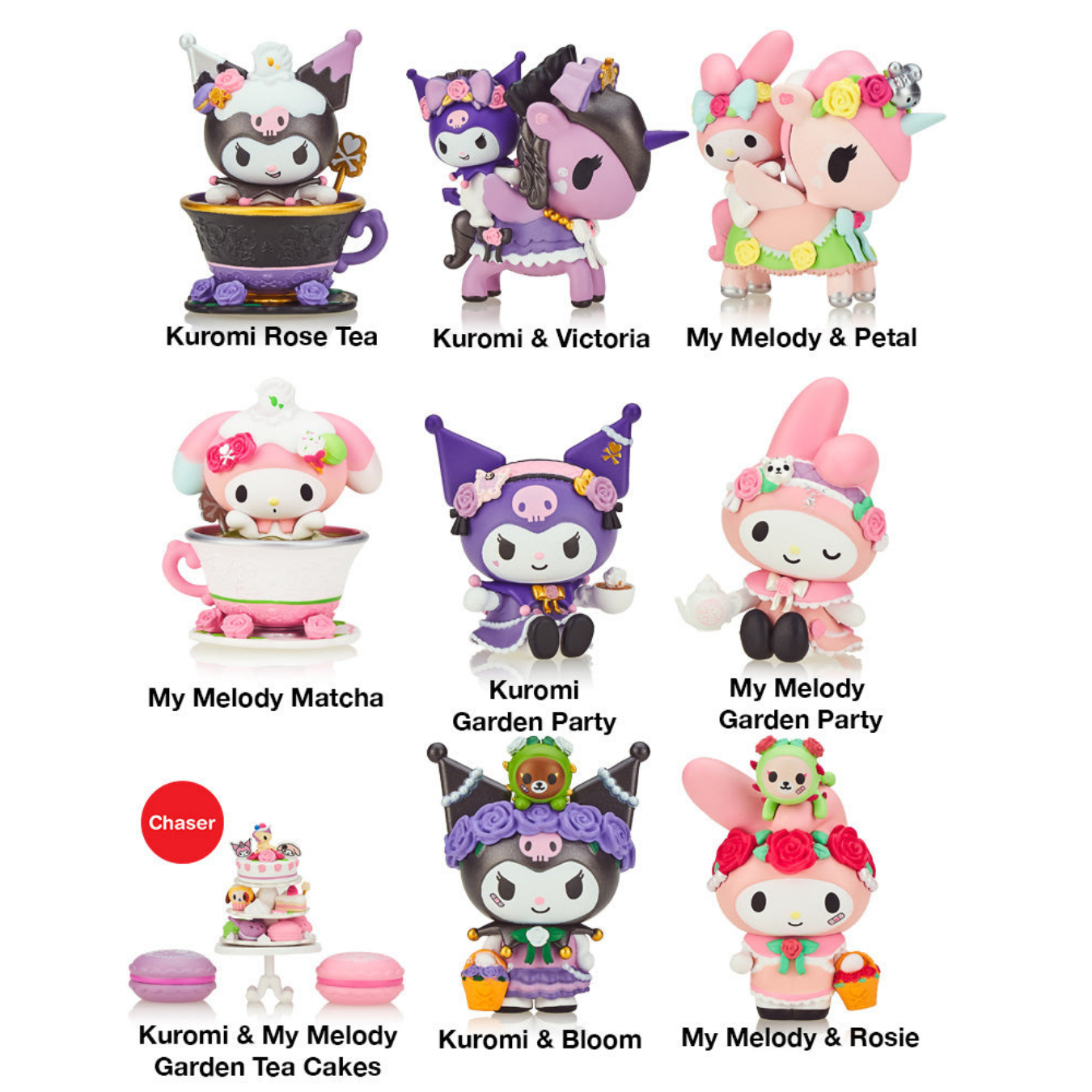 Tokidoki x Kuromi & My Melody Garden Party Blind Box