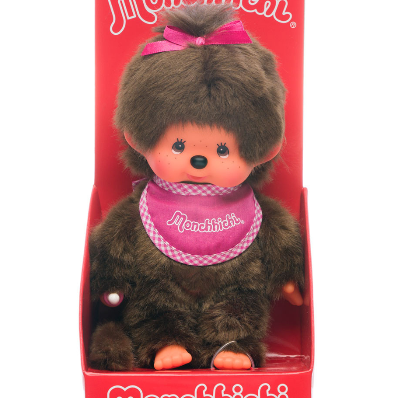 Monchhichi Classic Plush Toy - Pink Girl