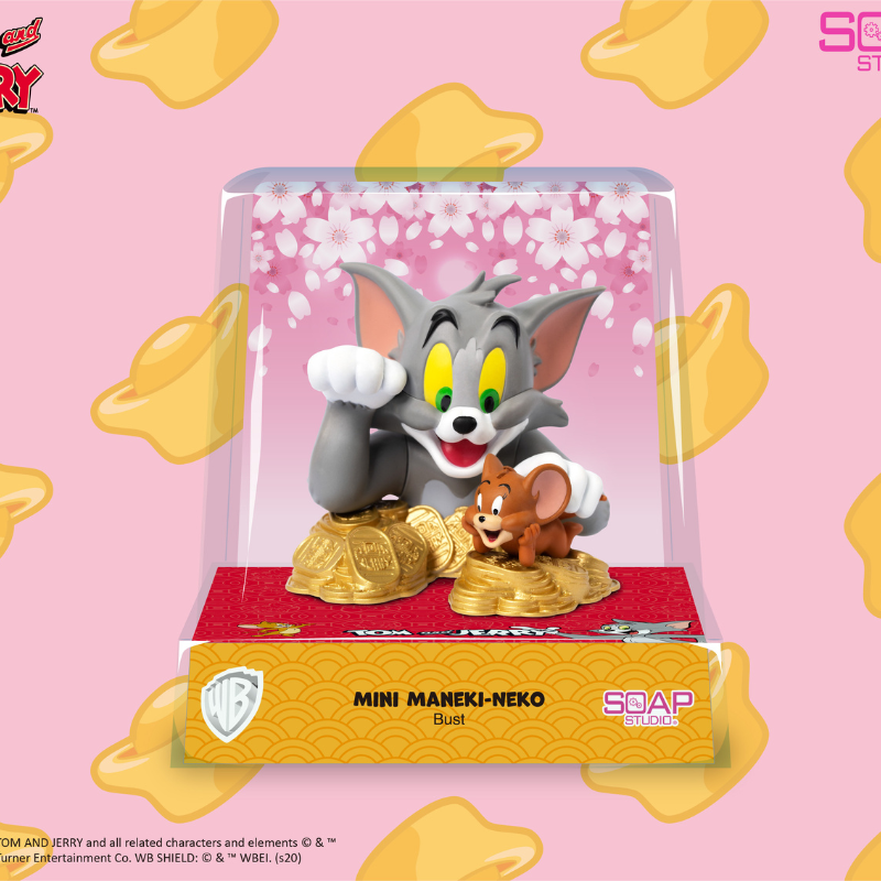 Soap Studio Tom and Jerry - Mini Maneki-Neko Bust Figure