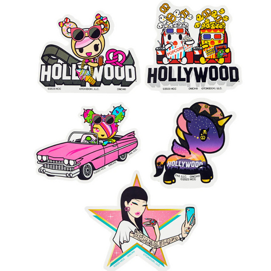 【NEW】Hollywood 100 x tokidoki x ONCH Sticker Pack (5pc)