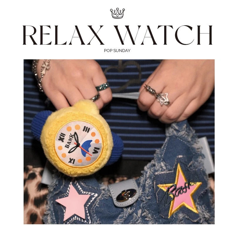 POP SUNDAY & Relax Watch Plush Pendant Blind Box