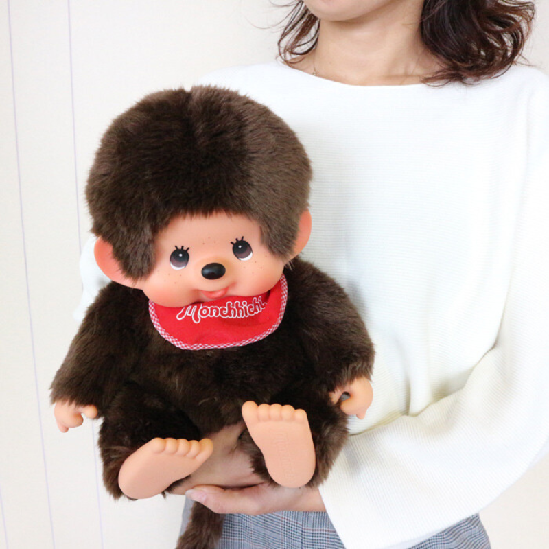 Monchhichi Premium Standard Series: Brown Boy Sitting Doll