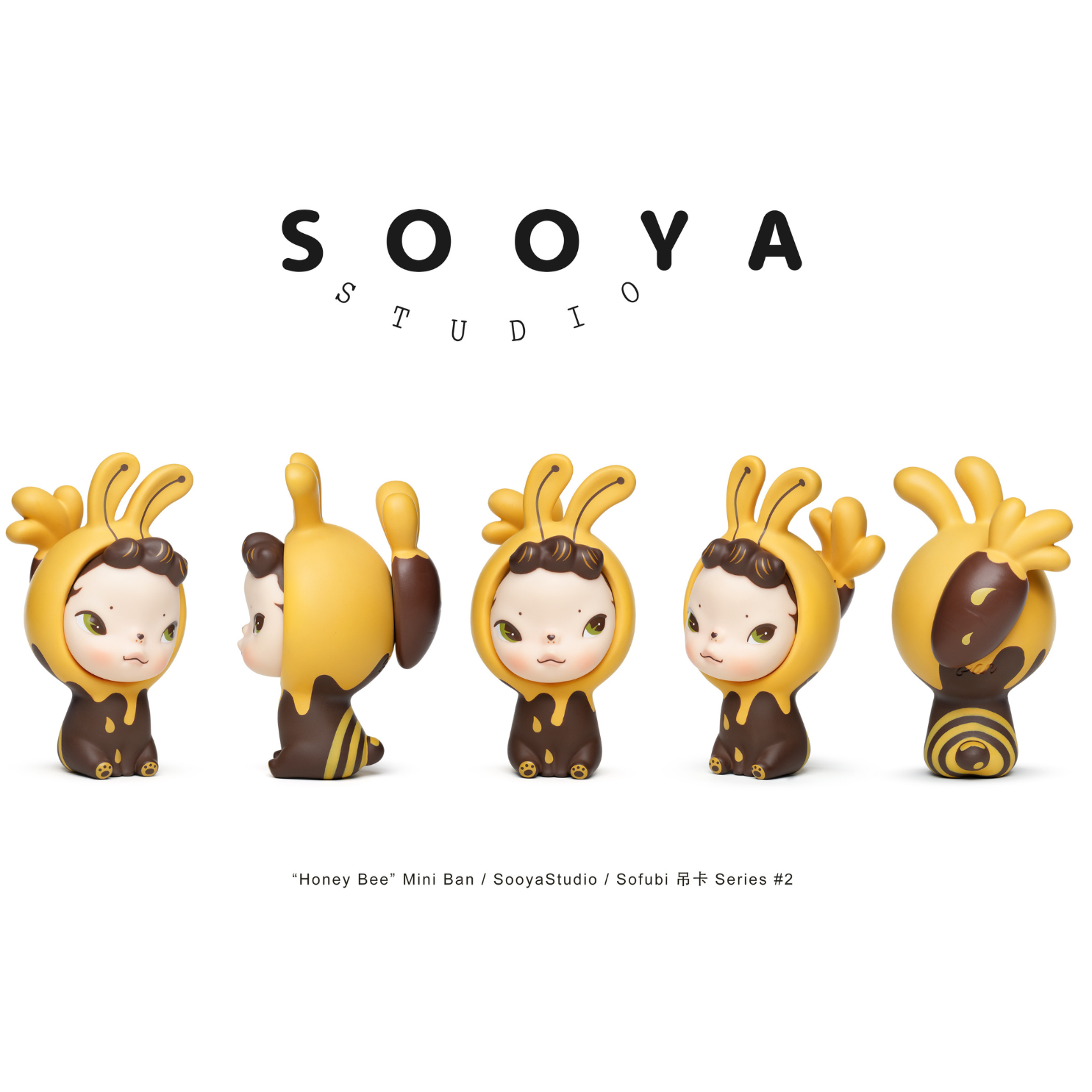 Sooya Studio Honey Bee Mini Ban Hanging Card – Kouhigh Toys Sooya Studio Honey Bee Mini Ban Hanging Card – Kouhigh Toys